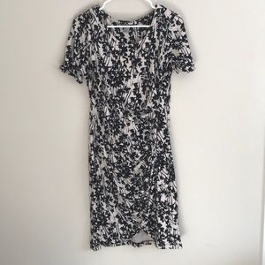 H&M - Black and White Floral Cocktail Dress